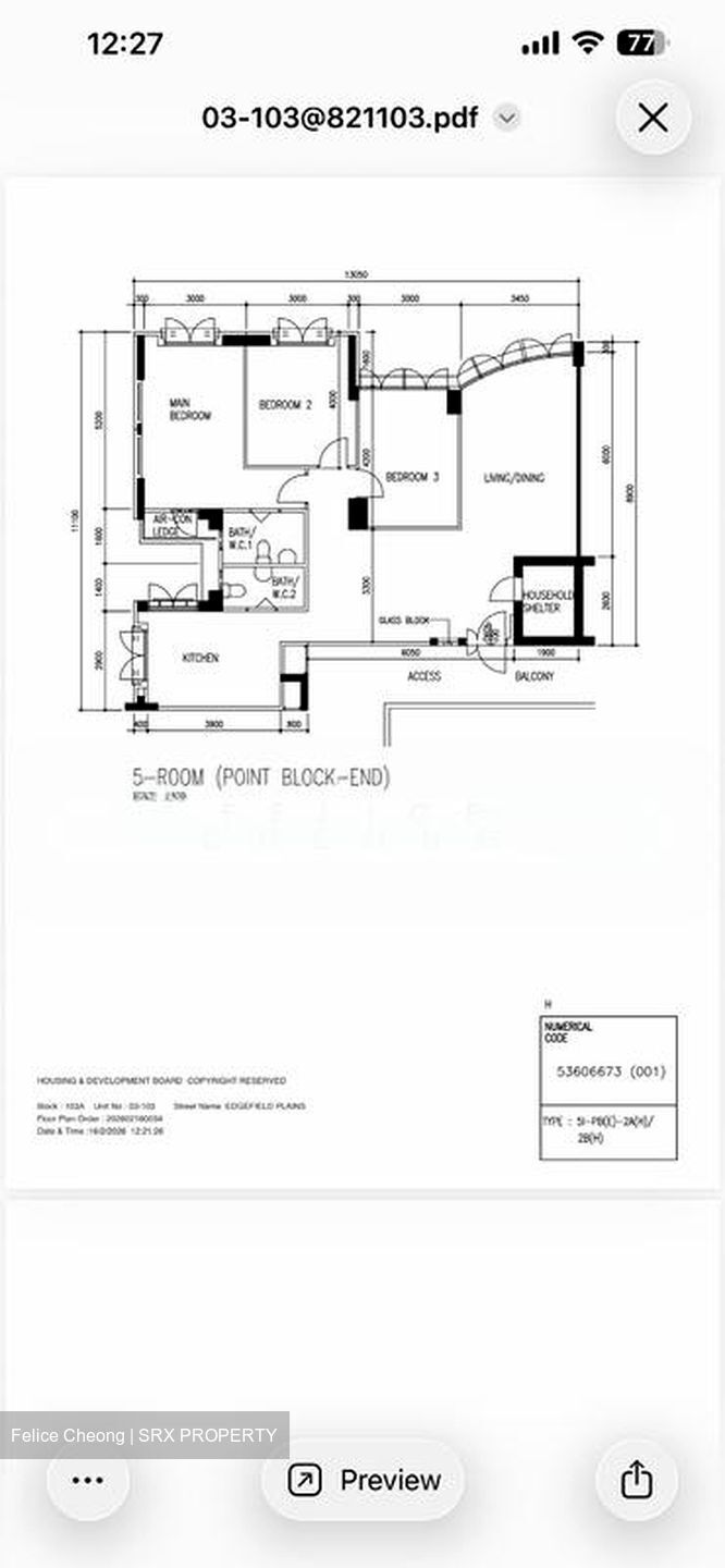 Blk 103A Edgefield Plains (Punggol), HDB 5 Rooms #527352381